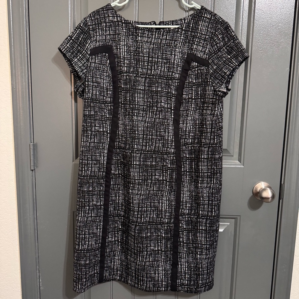 Chico’s Black and White Career Office Dress